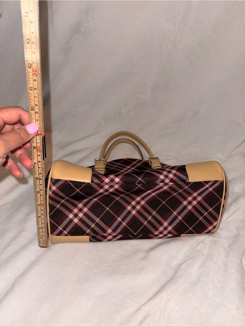 Burberry London Blue Label Canvas and Leather Handbag - Picture 11 of 17